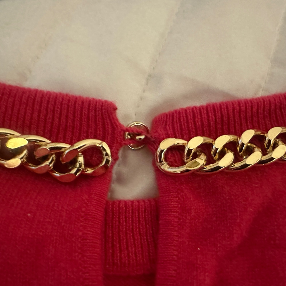 Intermix 100% Cashmere sweater size M Hot Pink NWOT - Picture 4 of 5